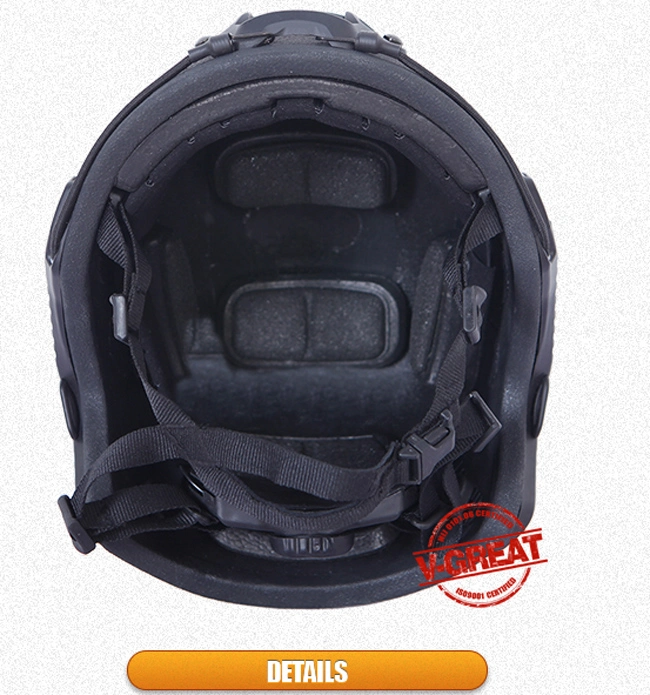 Nij Certified Black Fast Helmet with Ce Certificate