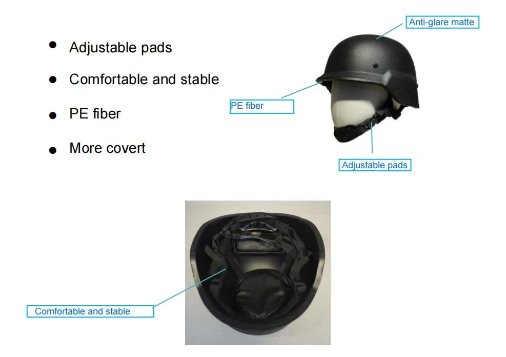 Military Bulletproof Helmet Pasgt Helmet Nij Iiia Ballistic Helmet PE Aramid