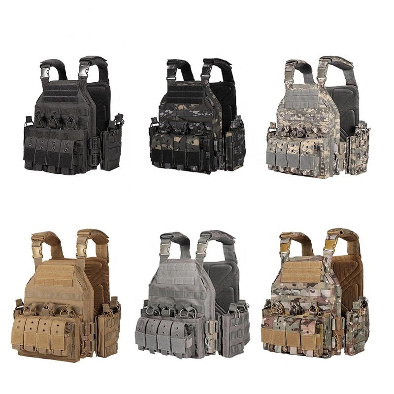 Quick Release Adjustable Millitary Gear Molle System Reinforced Insert Plate Carrier Armor Ballistic Bulletproof Tactical Vests