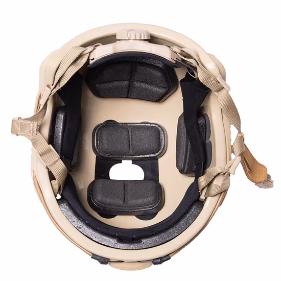 Nij Certified Black Fast Helmet with Ce Certificate