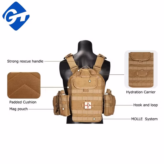 Quick Release Adjustable Millitary Gear Molle System Reinforced Insert Plate Carrier Armor Ballistic Bulletproof Tactical Vests